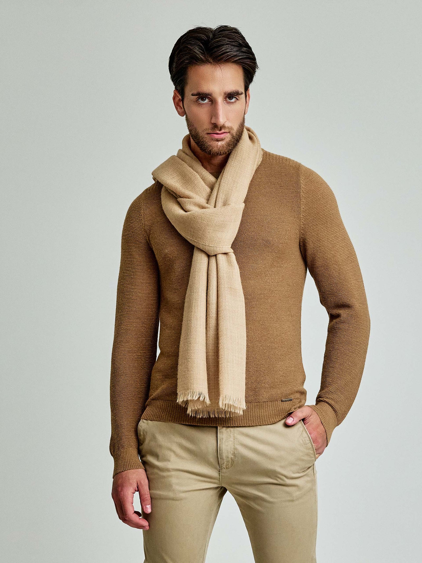 Windsurf Shawl Baby Alpaca Color Beige