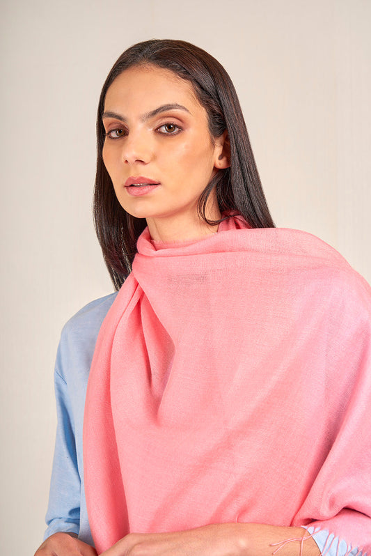 Vercorin Shawl Baby Alpaca Color Rosa