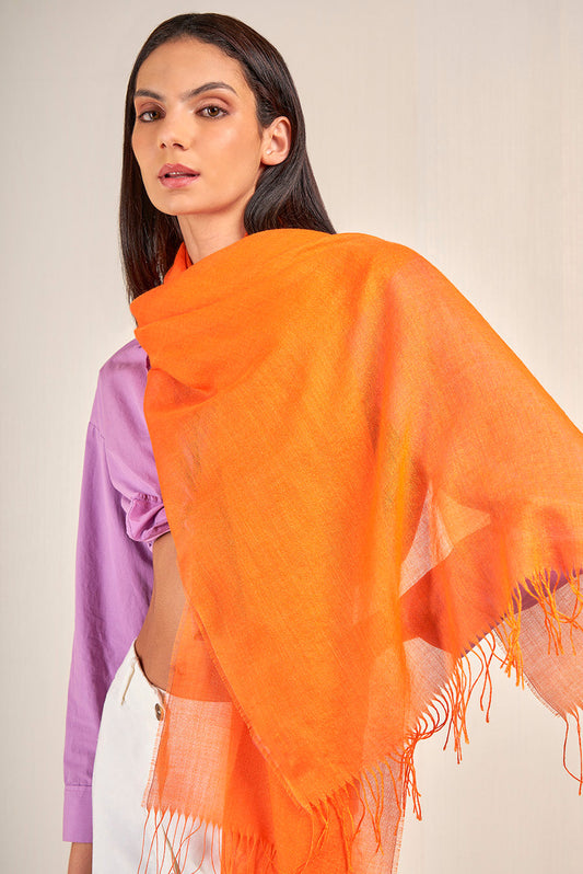Vercorin Shawl Baby Alpaca Color Naranja