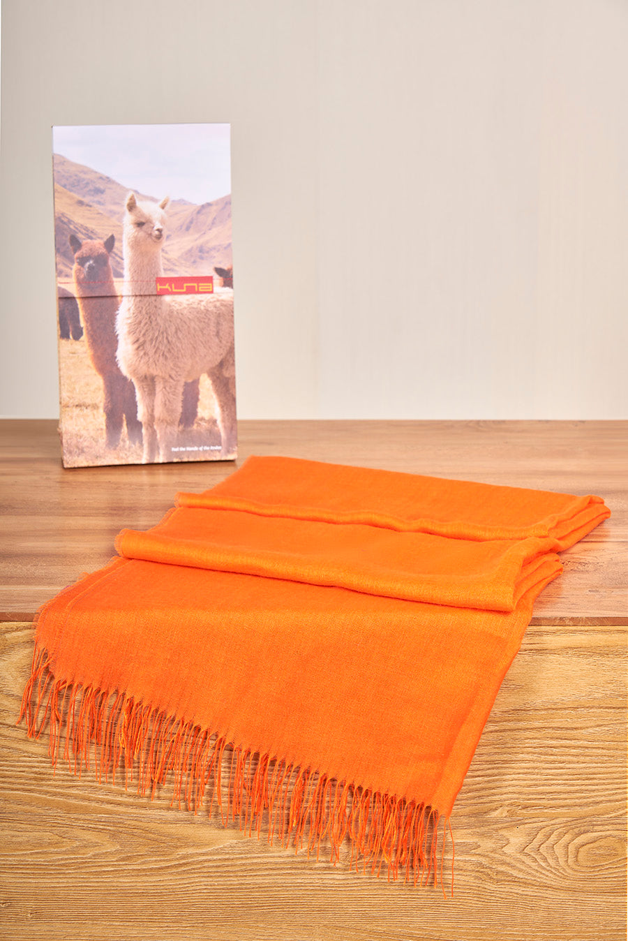 Vercorin Shawl Baby Alpaca Color Naranja