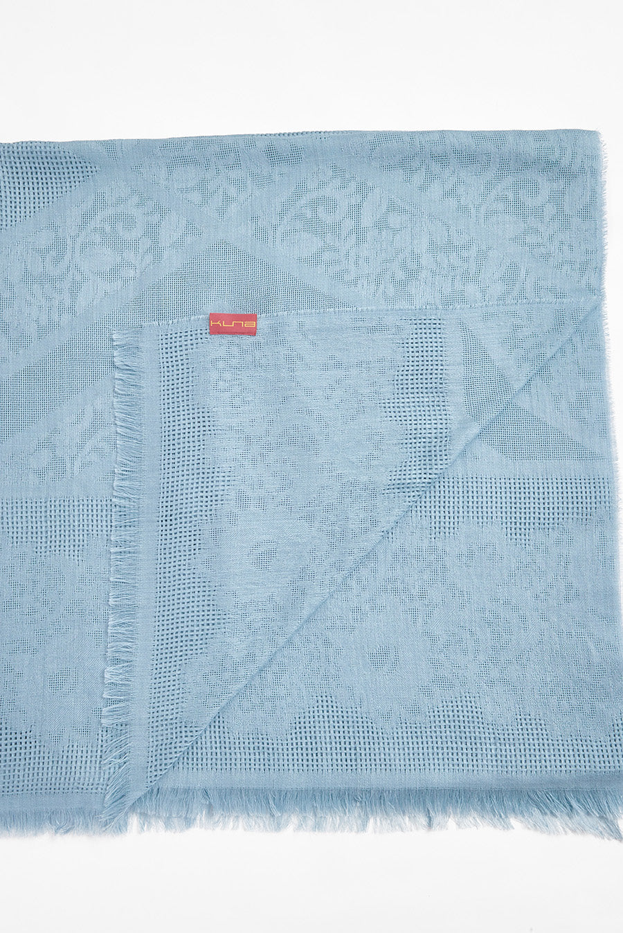 Mantón Varsallo Baby Alpaca Color Azul Bebé