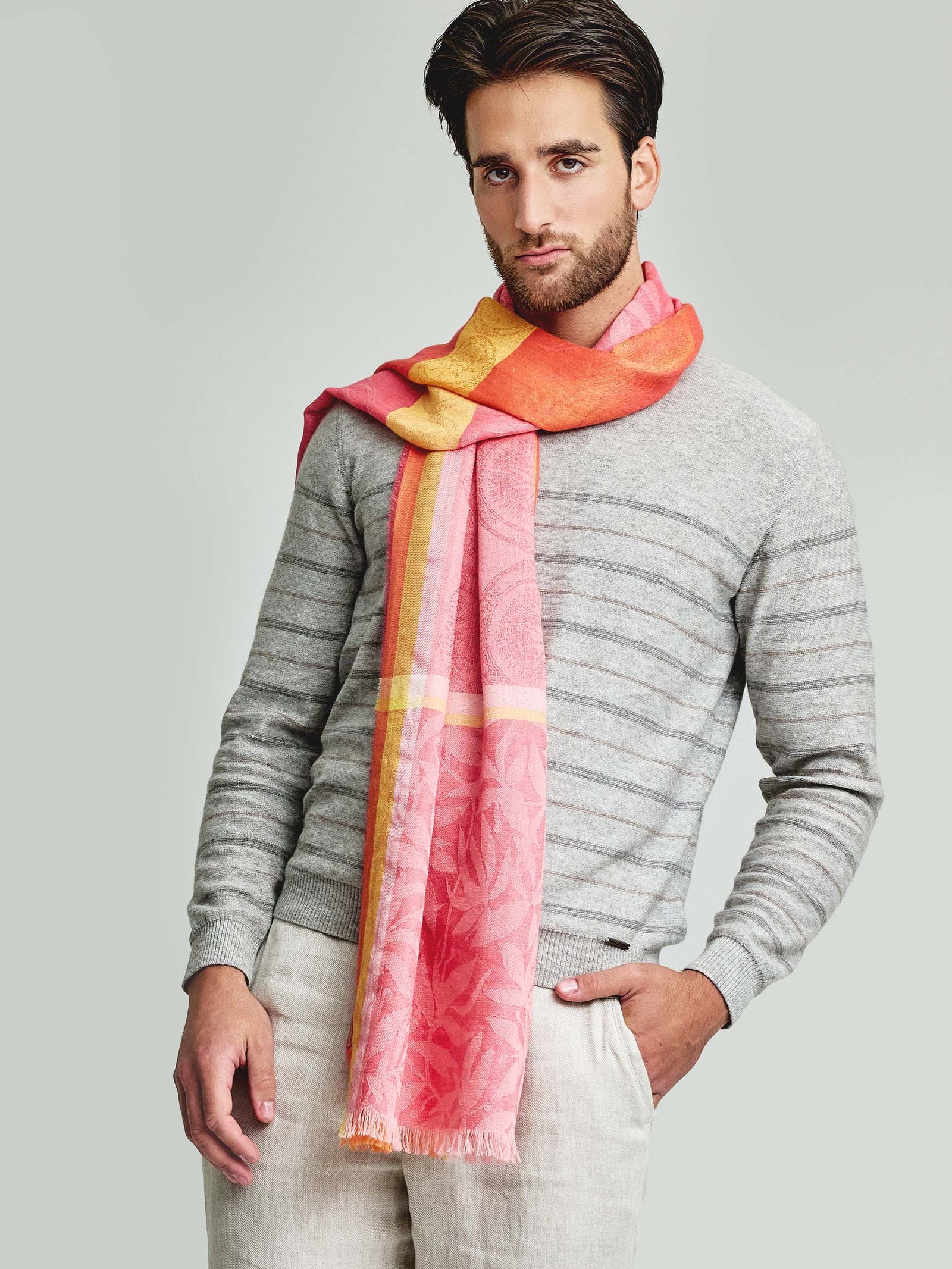 Manta de bebé Warwick en alpaca y seda, color rosa