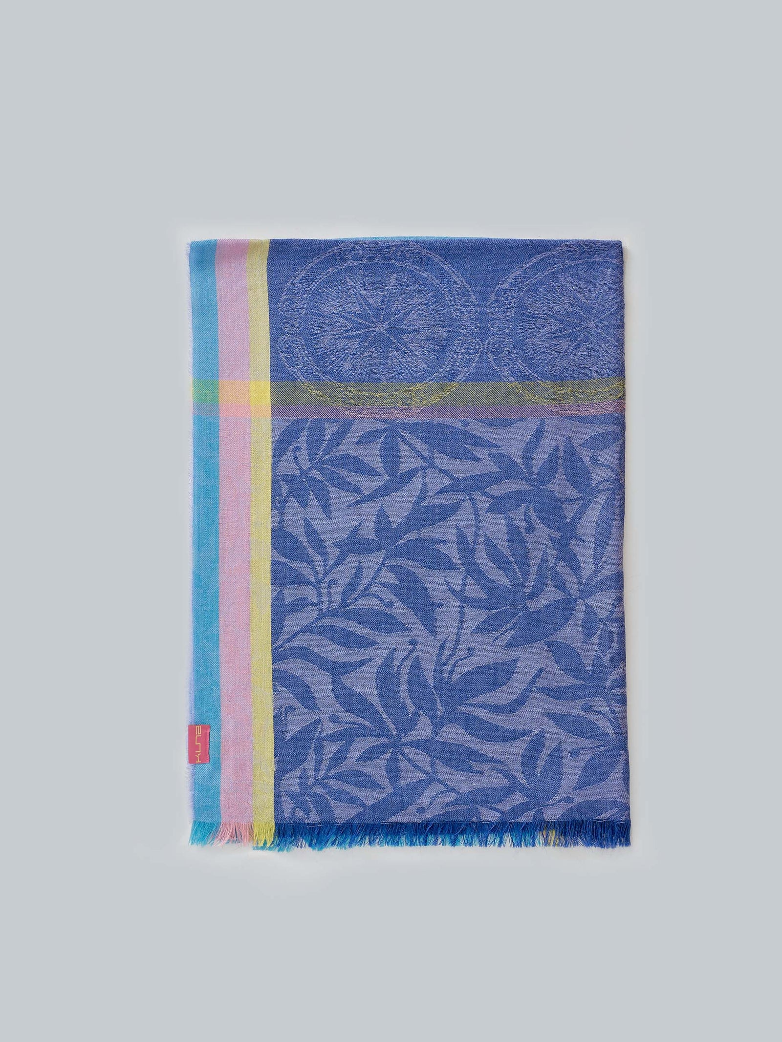 Warvick Shawl Baby Alpaca & Silk Color Blue