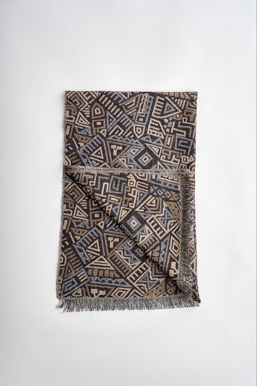 Westlife Shawl Baby Alpaca Color Black&Camel