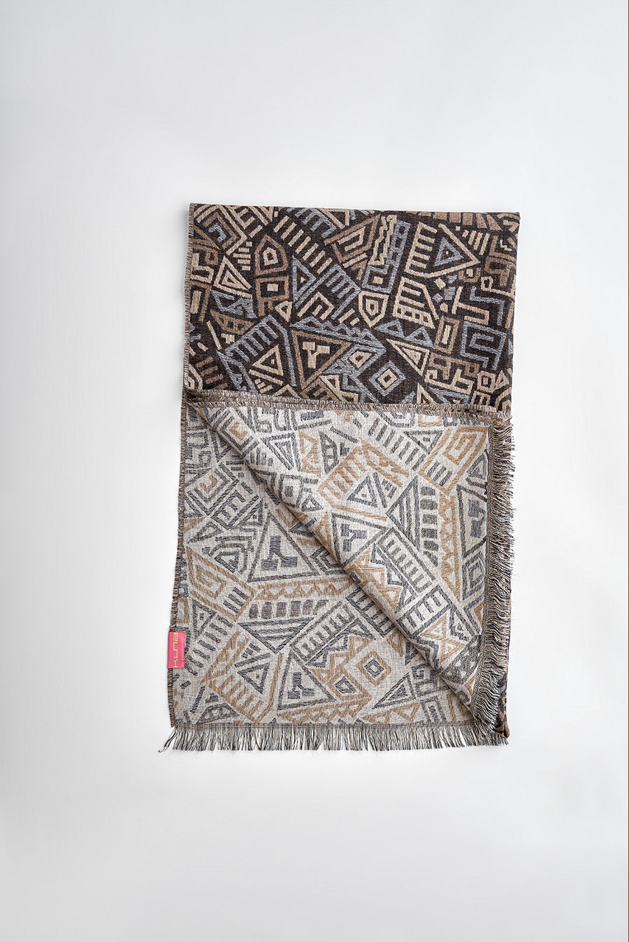 Westlife Shawl Baby Alpaca Color Black&Camel