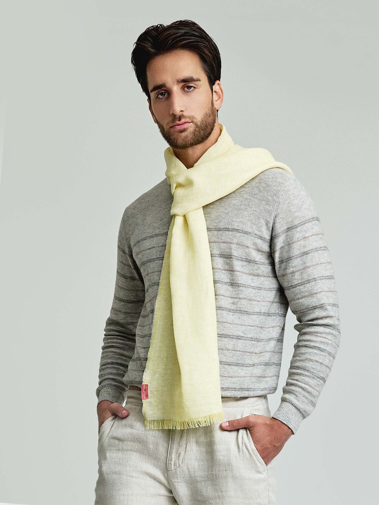 Pañuelo de Lino Amarillo Willkomen