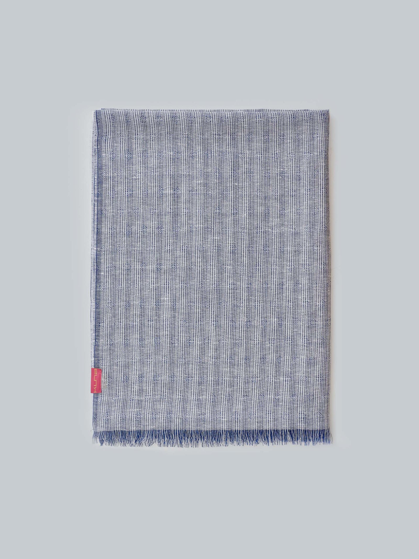 Willkomen Shawl Linen Color Blue