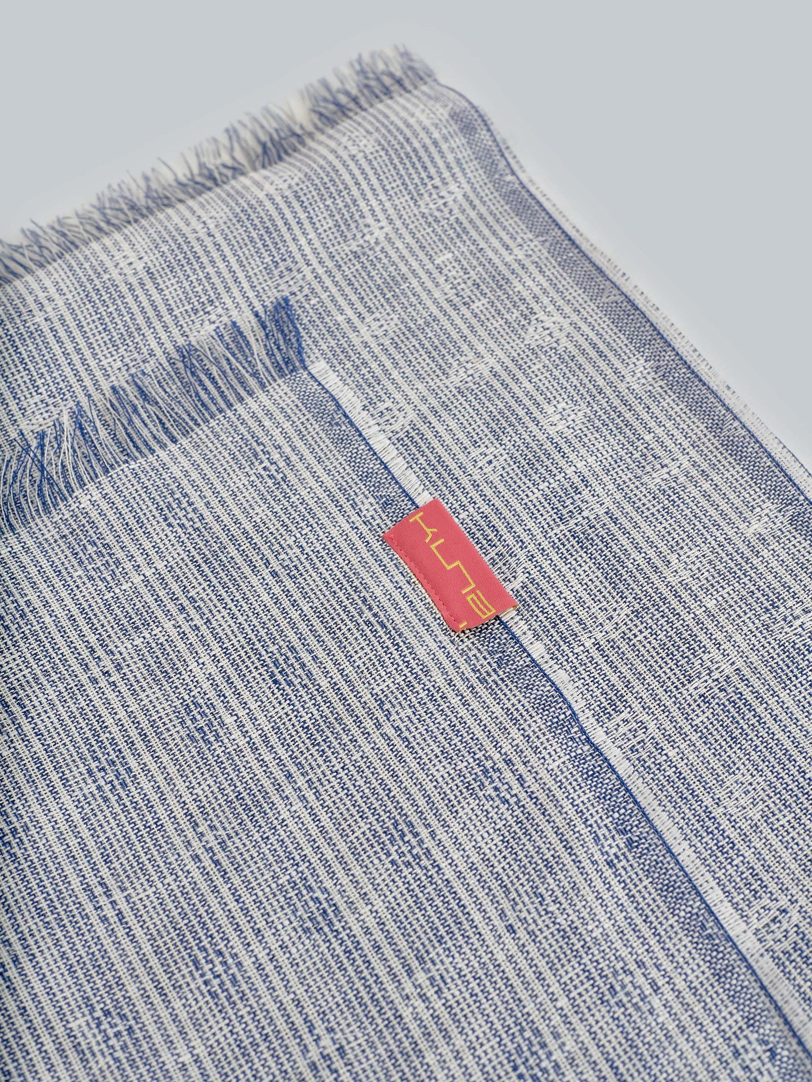 Willkomen Shawl Linen Color Blue