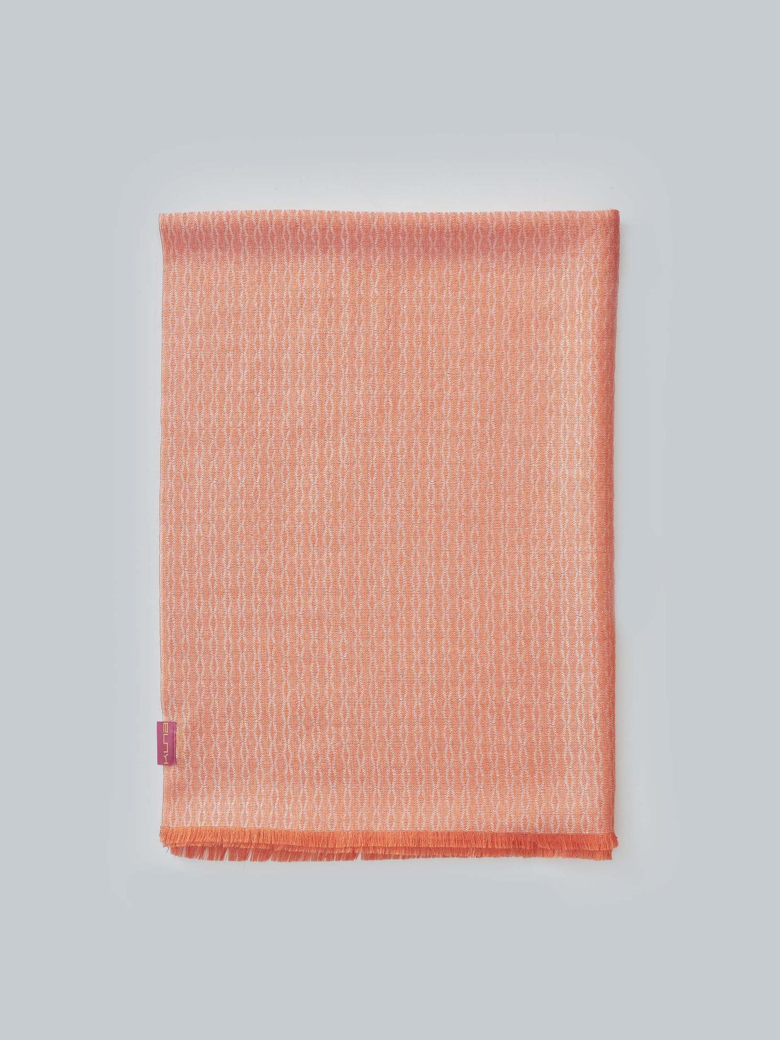 Chal Westfield de alpaca bebé y seda, color naranja