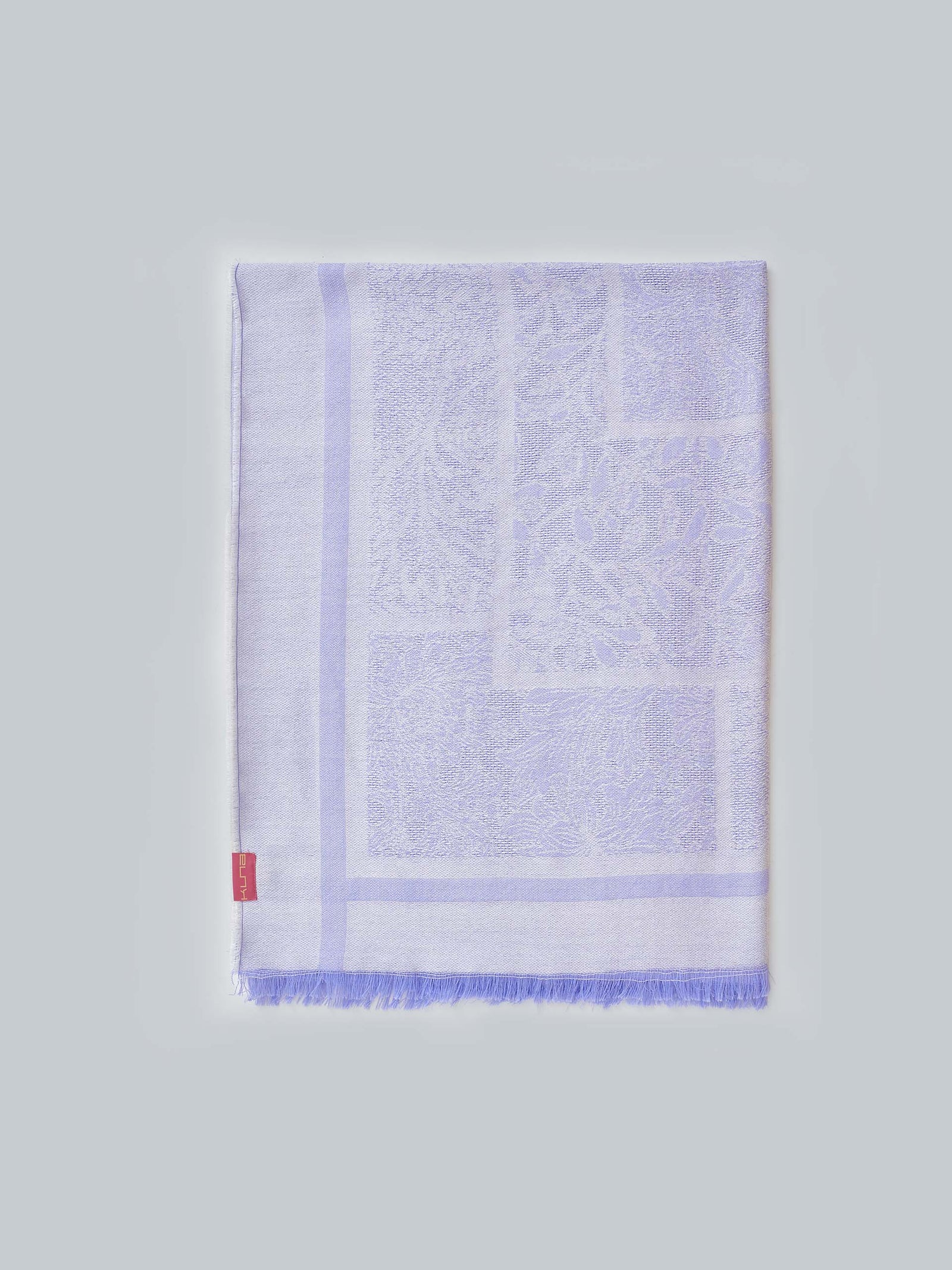 Water Shawl Baby Alpaca & Silk Color Purple