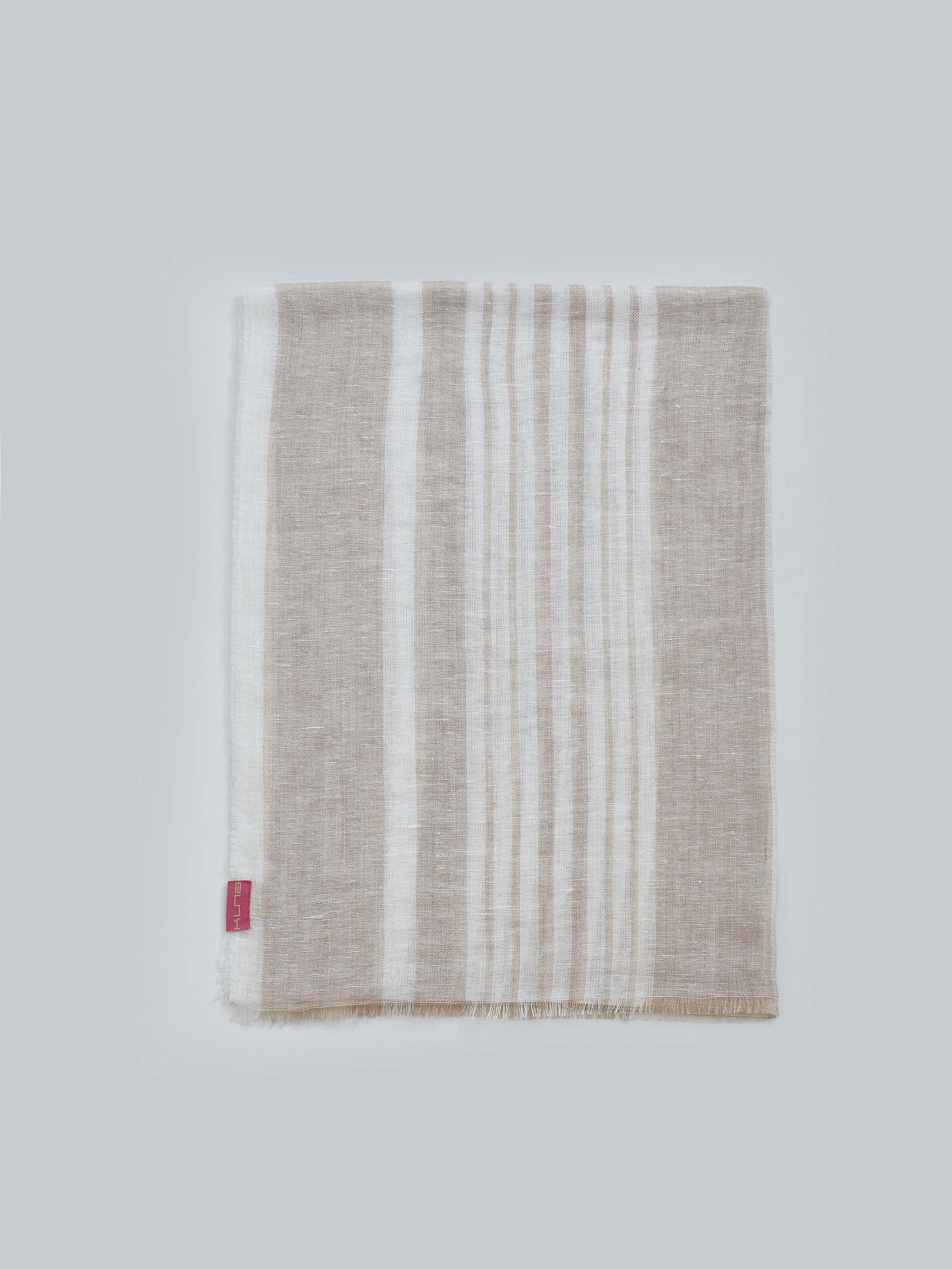 Wallet Shawl Linen Color Beige