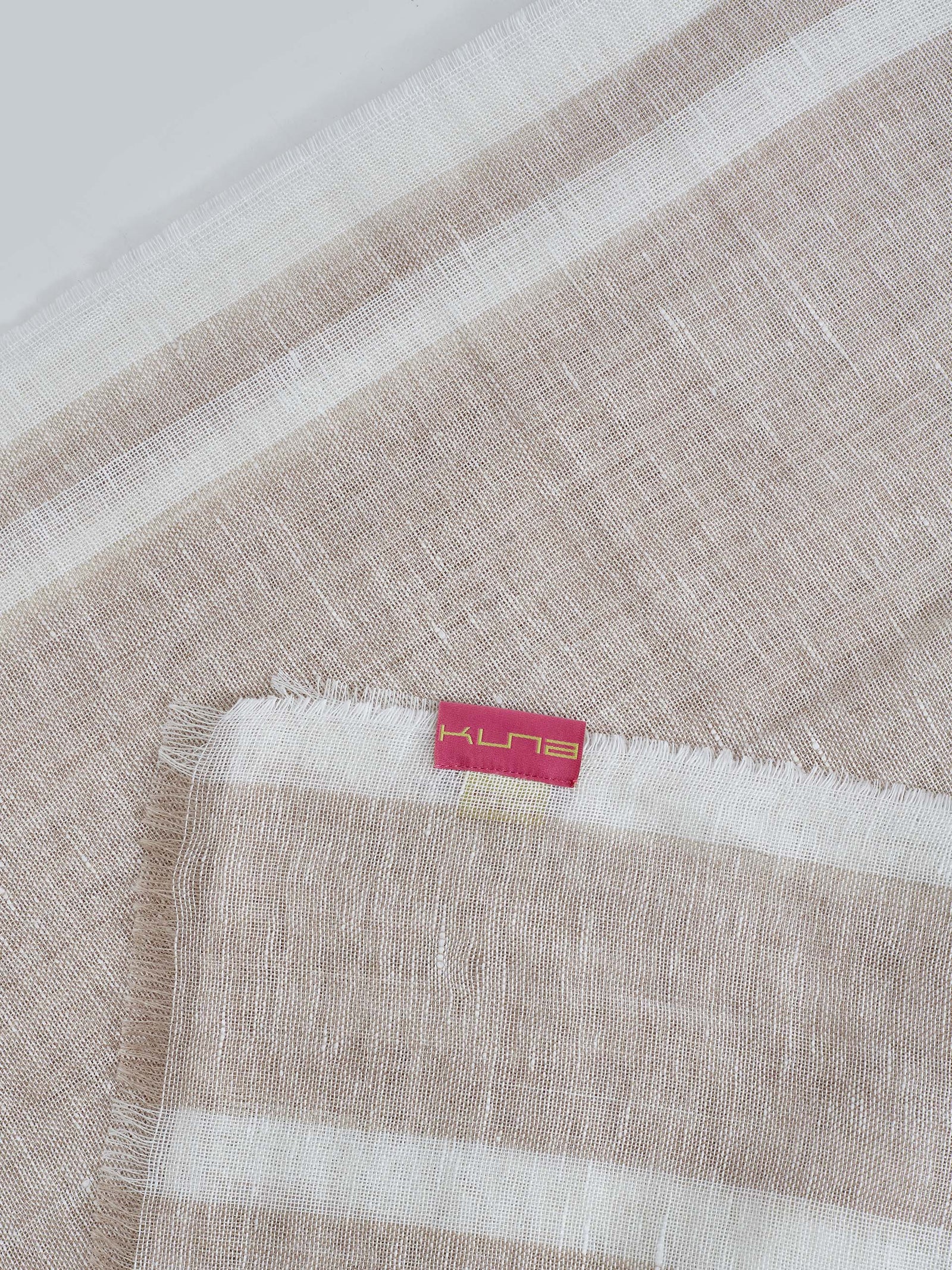 Wallet Shawl Linen Color Beige