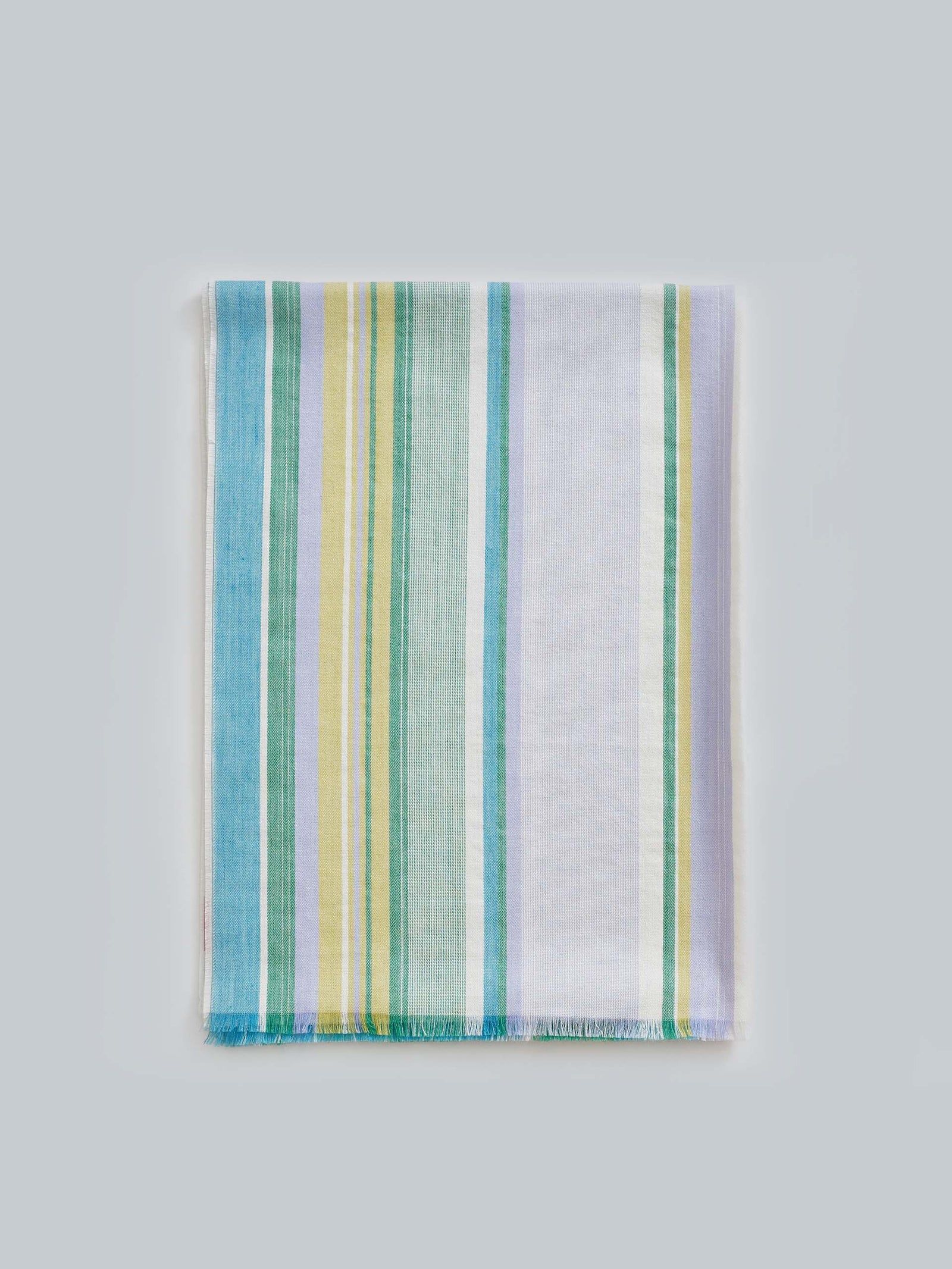 Walk Shawl Cotton & Baby Alpaca Color Turquoise