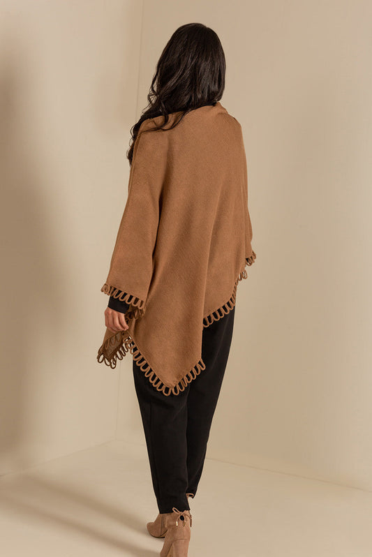 PONCHO BRUMA DE ALPACA 16 COLOR CAMEL