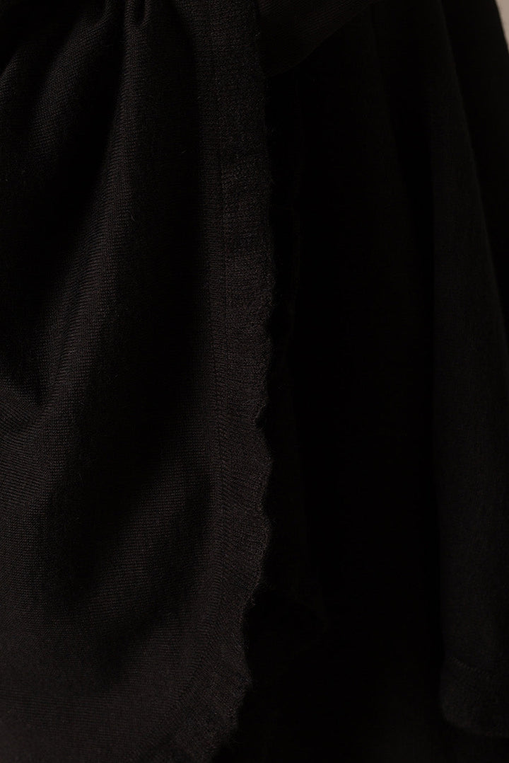 PONCHO BROMELIA DE ALPACA 16 COLOR BLACK