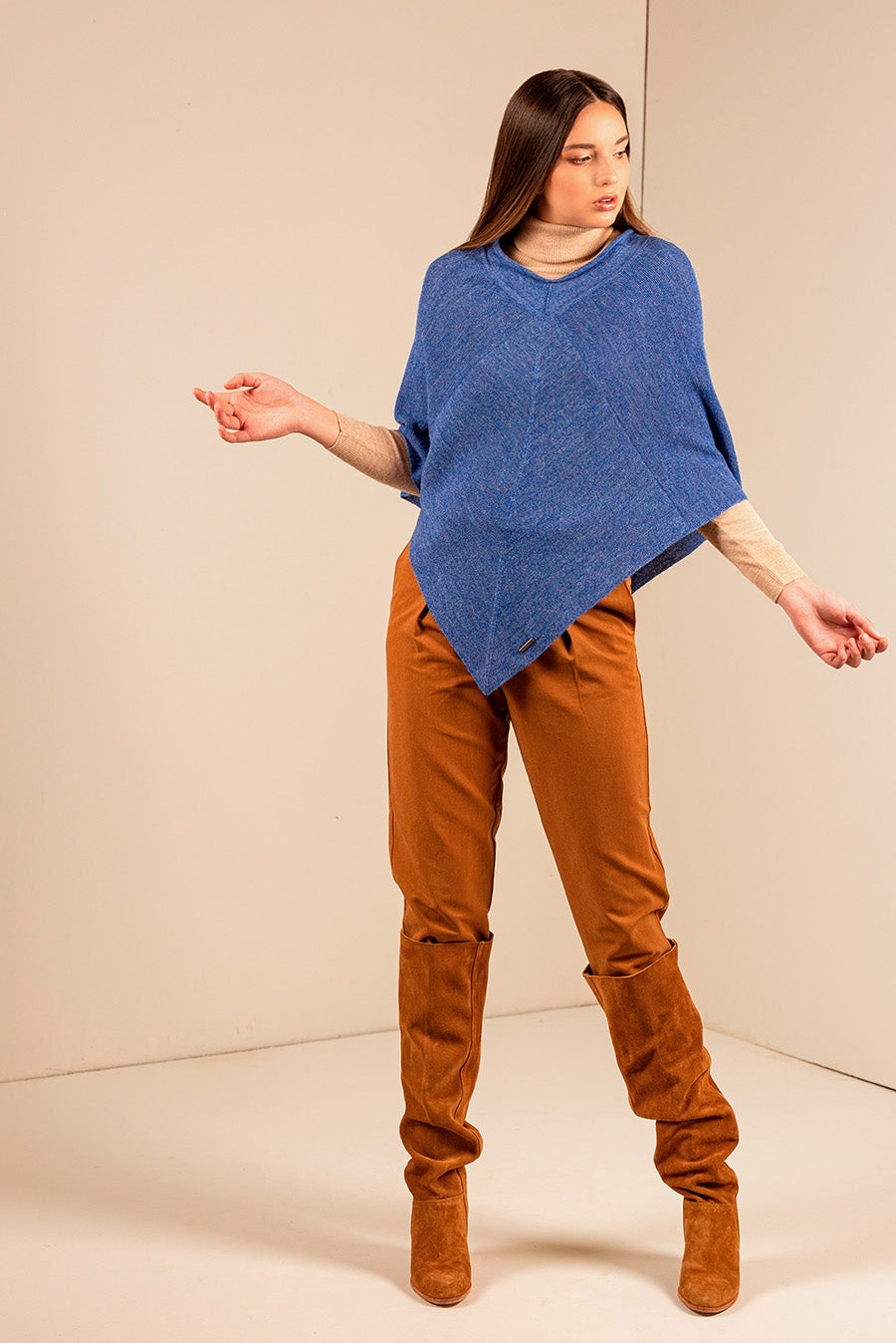 Ulala Poncho Baby Alpaca Color Nebula