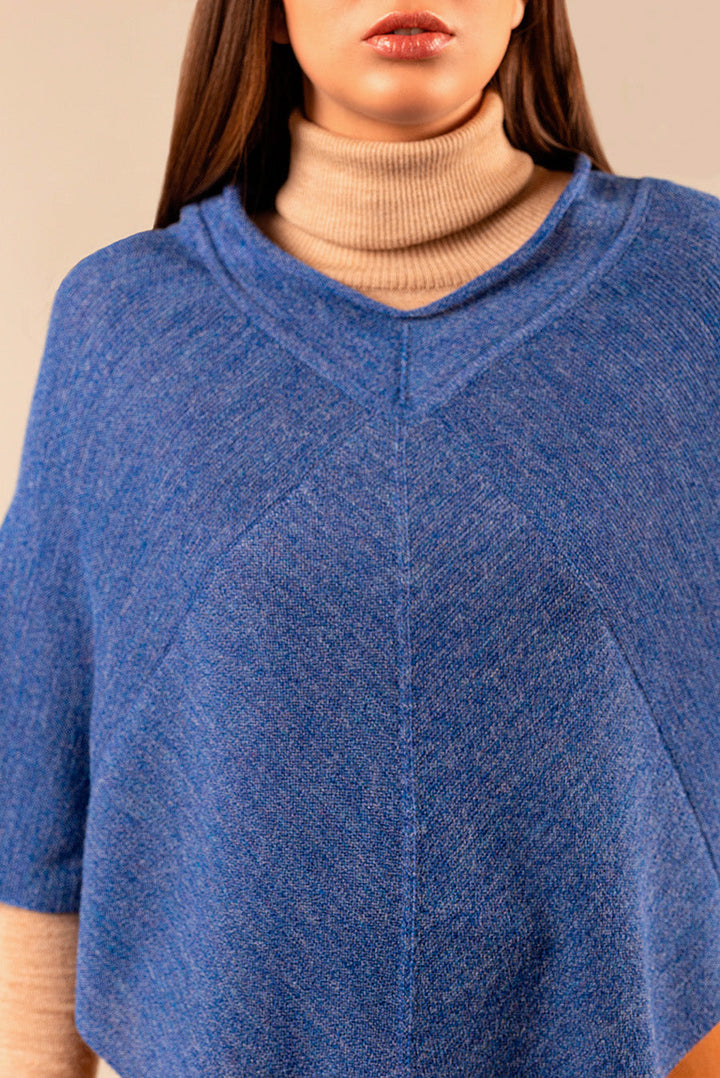 Poncho Ulala De Baby Alpaca Color Nebula