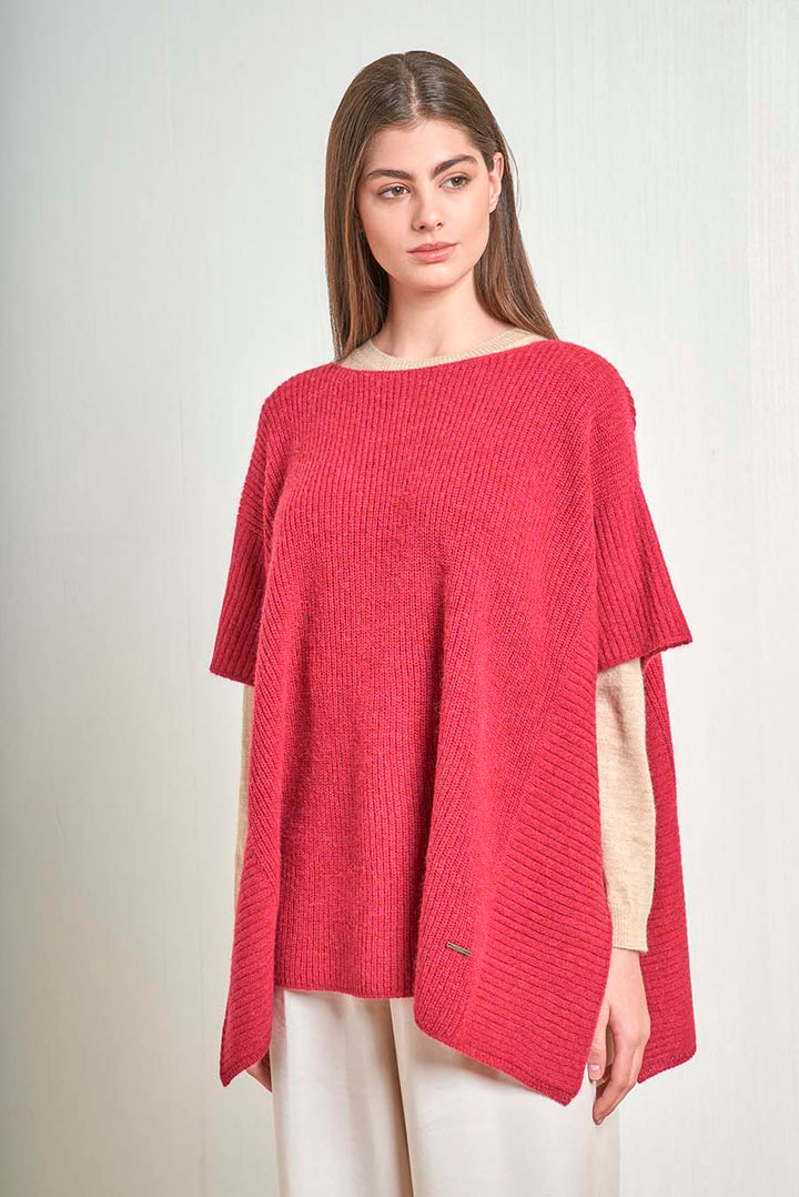Poncho Umpala De Baby Alpaca Color Marylin