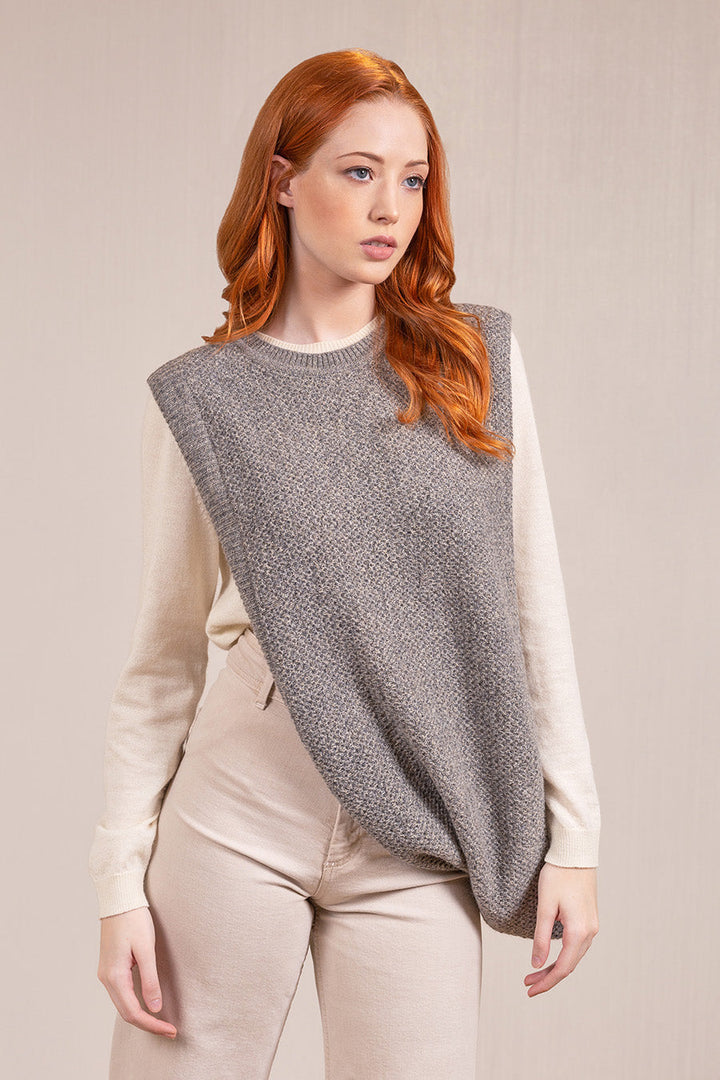 Poncho Valdi De Baby Alpaca Color Nutmeg