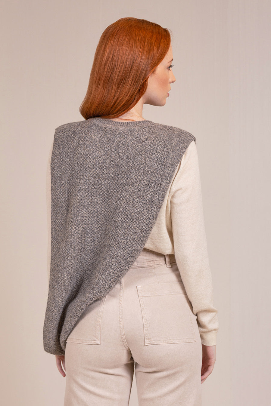 Poncho Valdi De Baby Alpaca Color Nutmeg