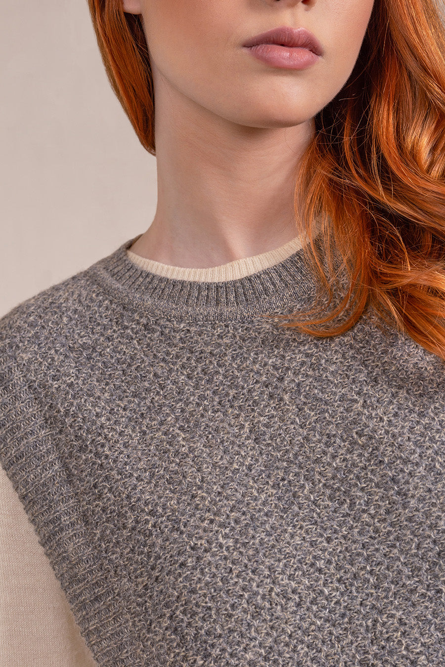 Poncho Valdi De Baby Alpaca Color Nutmeg