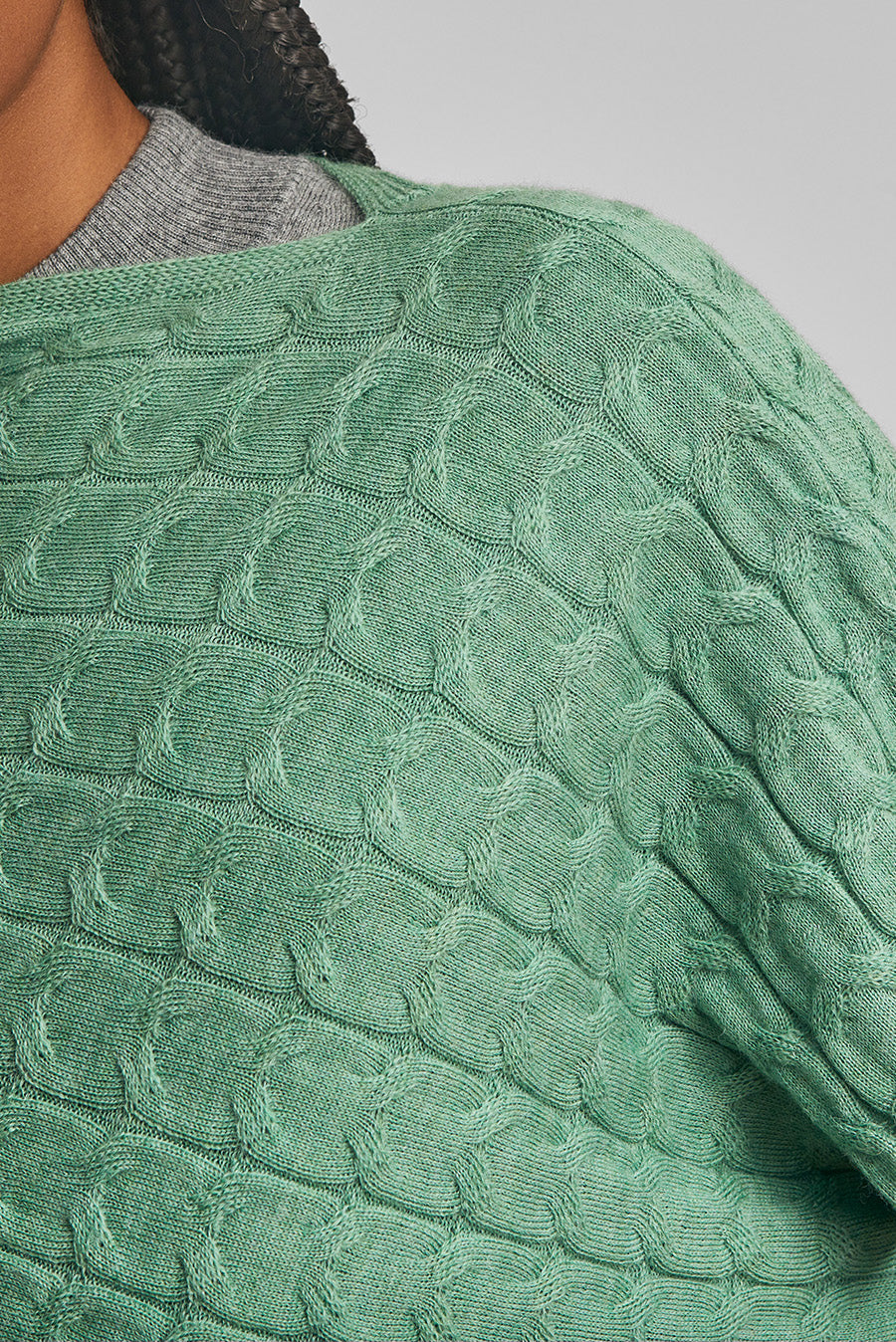 Willow Poncho Baby Alpaca Color Basil