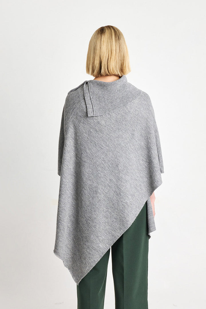 Poncho Wing De Baby Alpaca Color Nuage