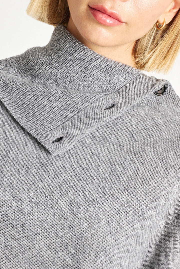 Poncho Wing De Baby Alpaca Color Nuage