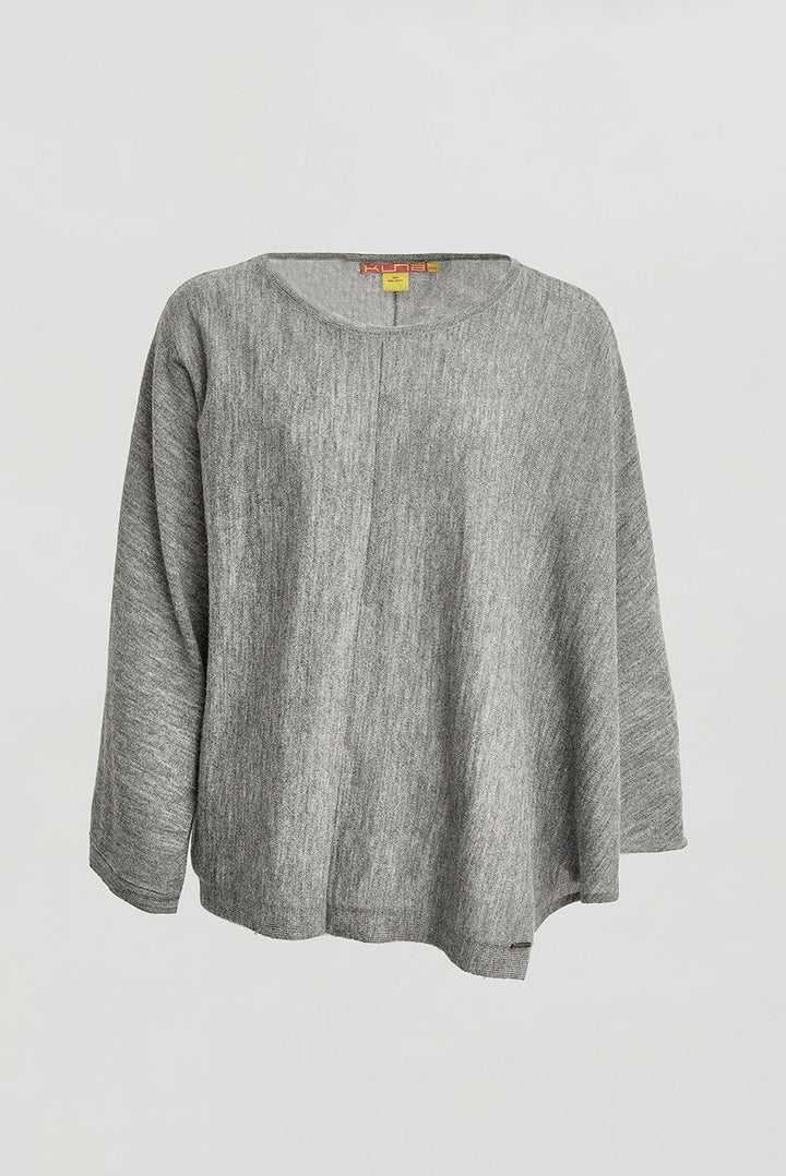 Poncho Wimar De Baby Alpaca Color Nuage