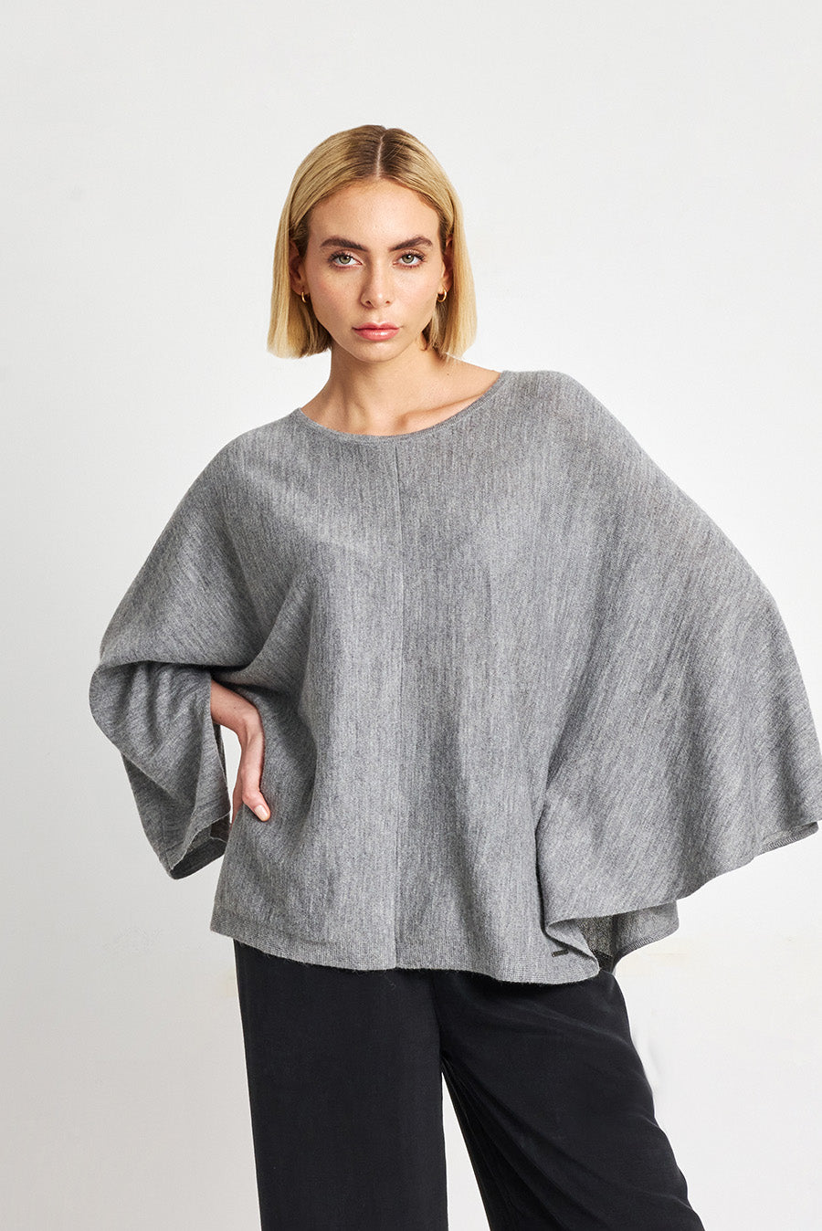 Wimar Poncho Baby Alpaca Color Nuage