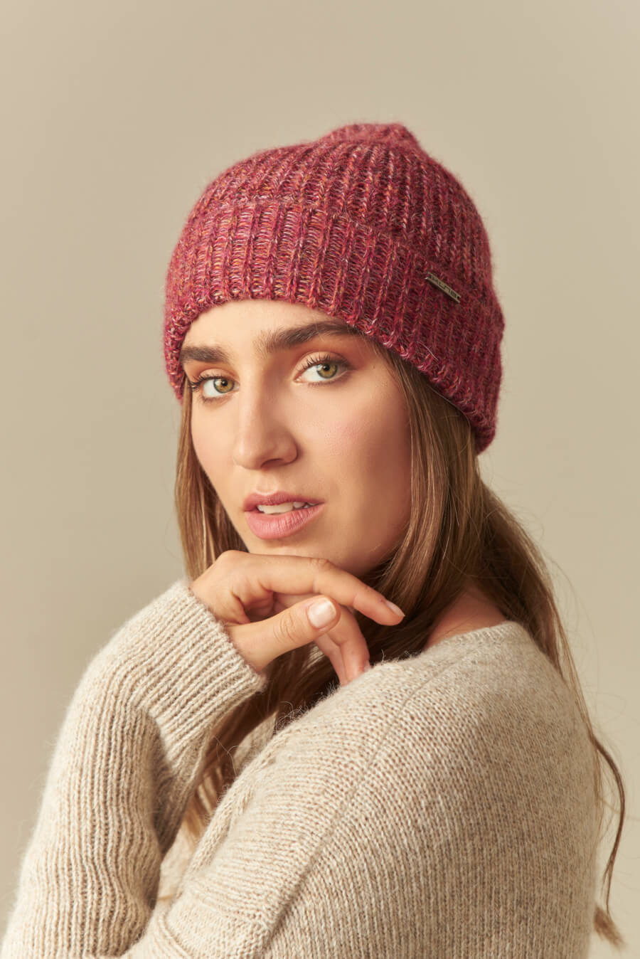 Gorro Ubicate De Baby Alpaca Color Rojo
