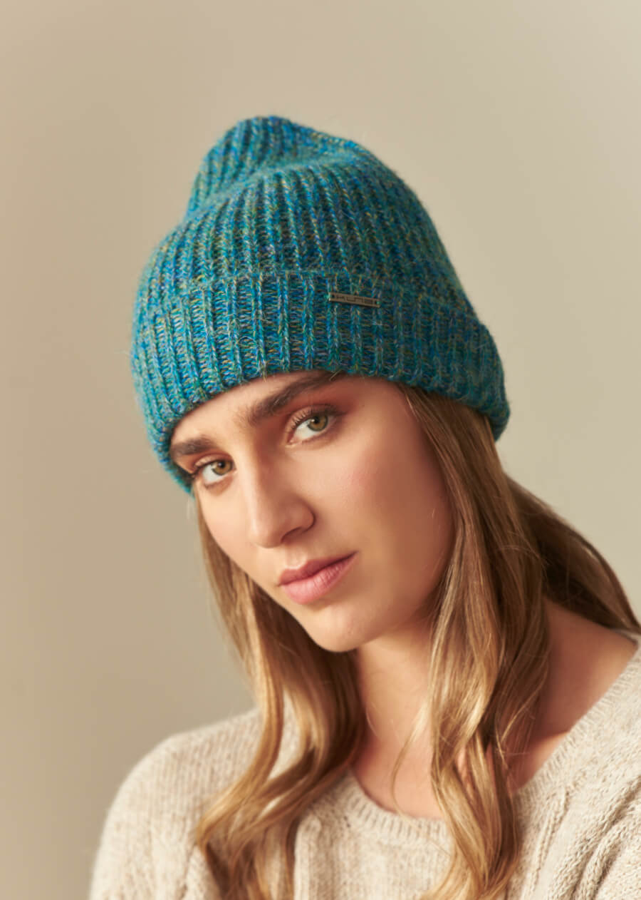 Gorro Ubicate De Baby Alpaca Color Azul