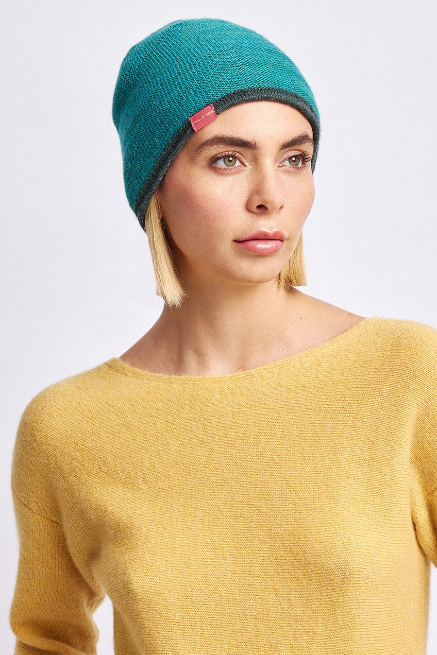 Whatever Hat Baby Alpaca Color Bosque & Beryl