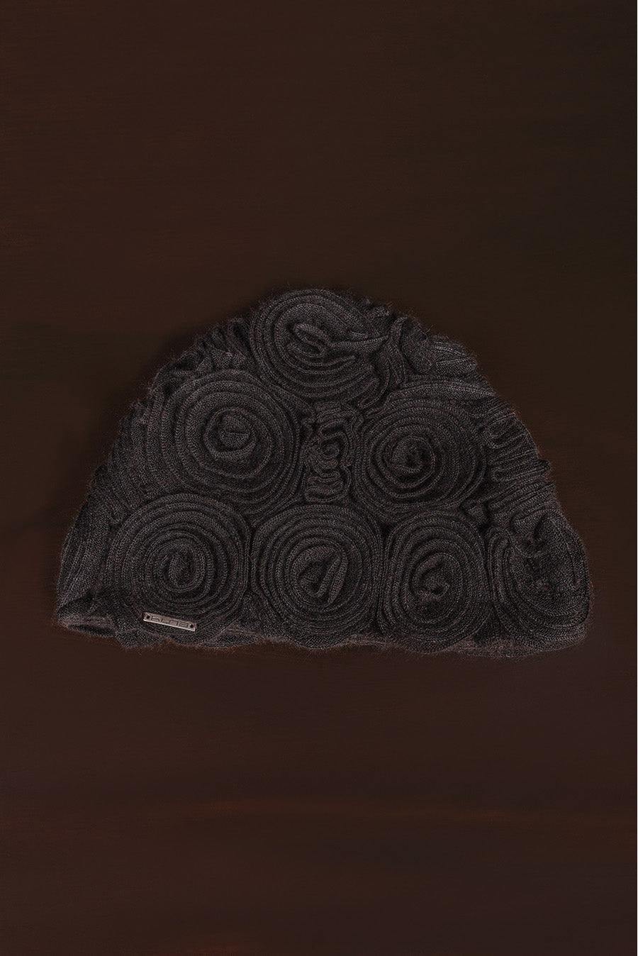 GORRO BEGONIA DE ALPACA BLACK COLOR BLACK