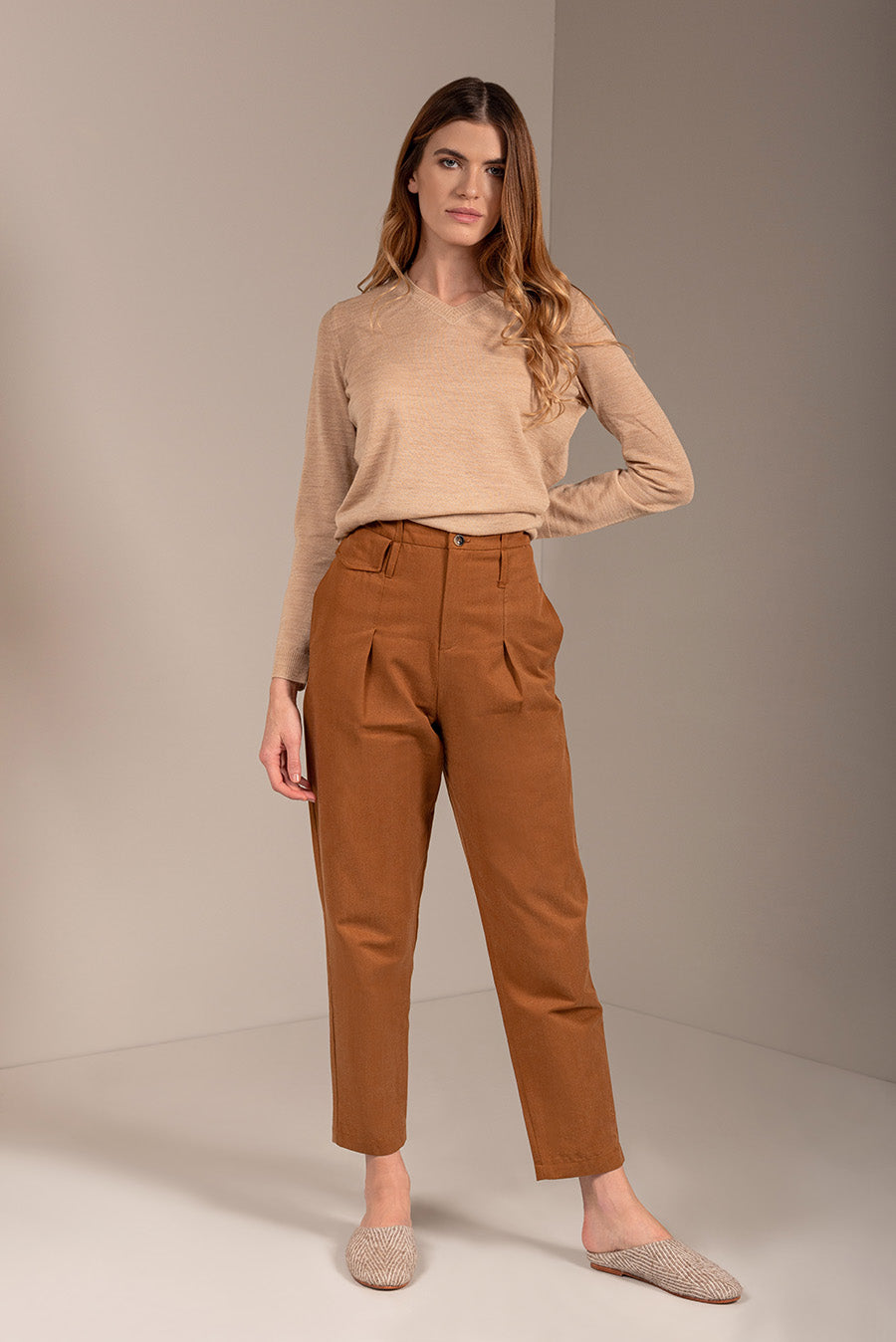 Zapatos Ulloa De Alpaca & Lana Color Beige
