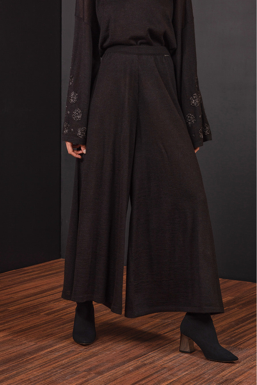 Bergen Pants Baby Alpaca Black Color Black