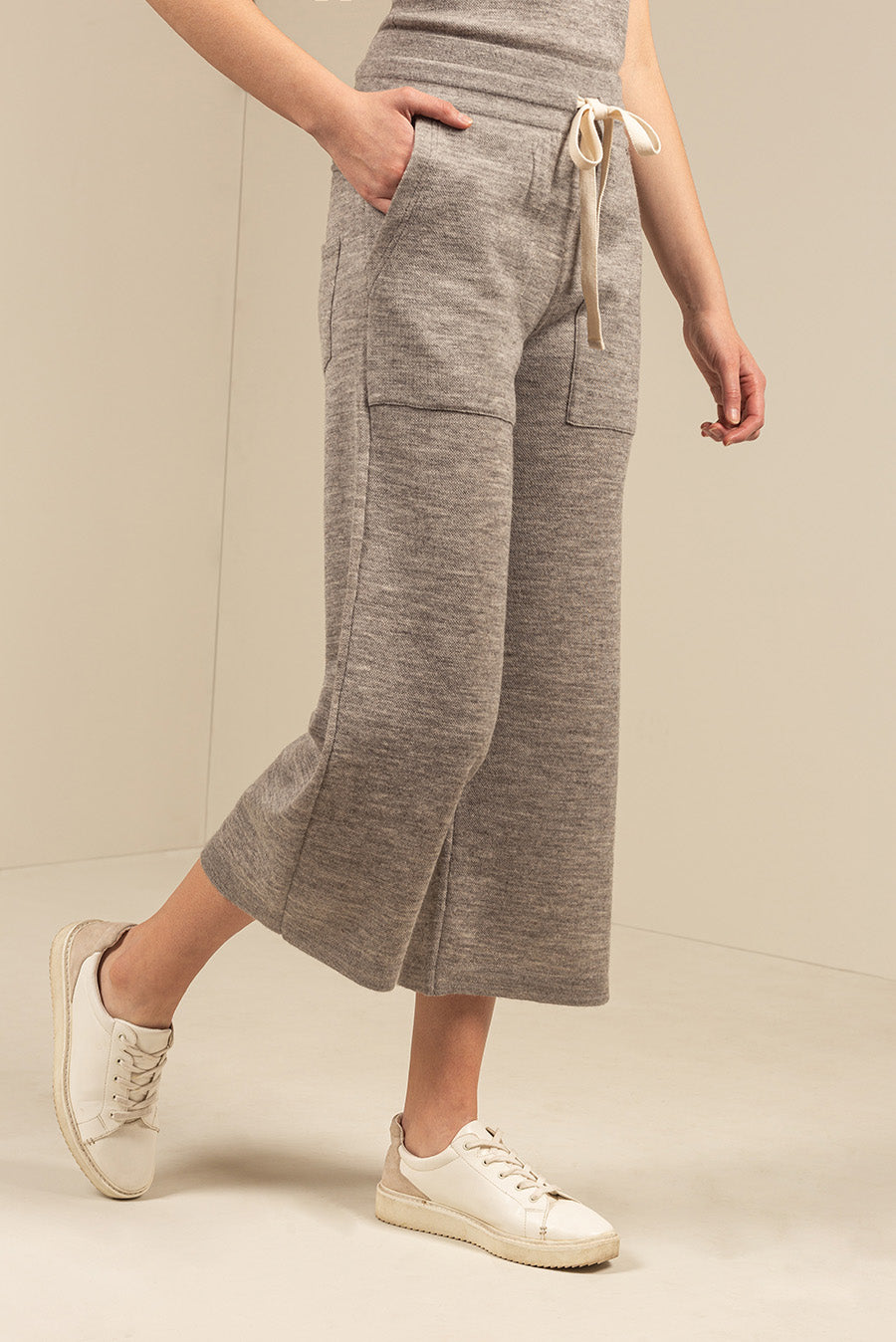 Usseglio Pants Cotton & Baby Alpaca Color Thunder