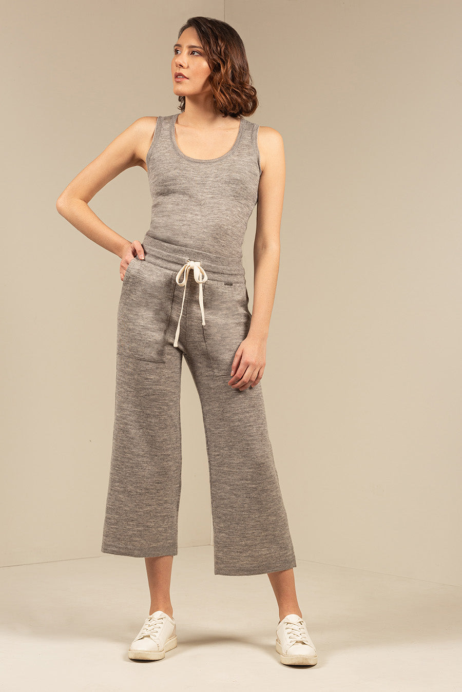 Usseglio Pants Cotton & Baby Alpaca Color Thunder