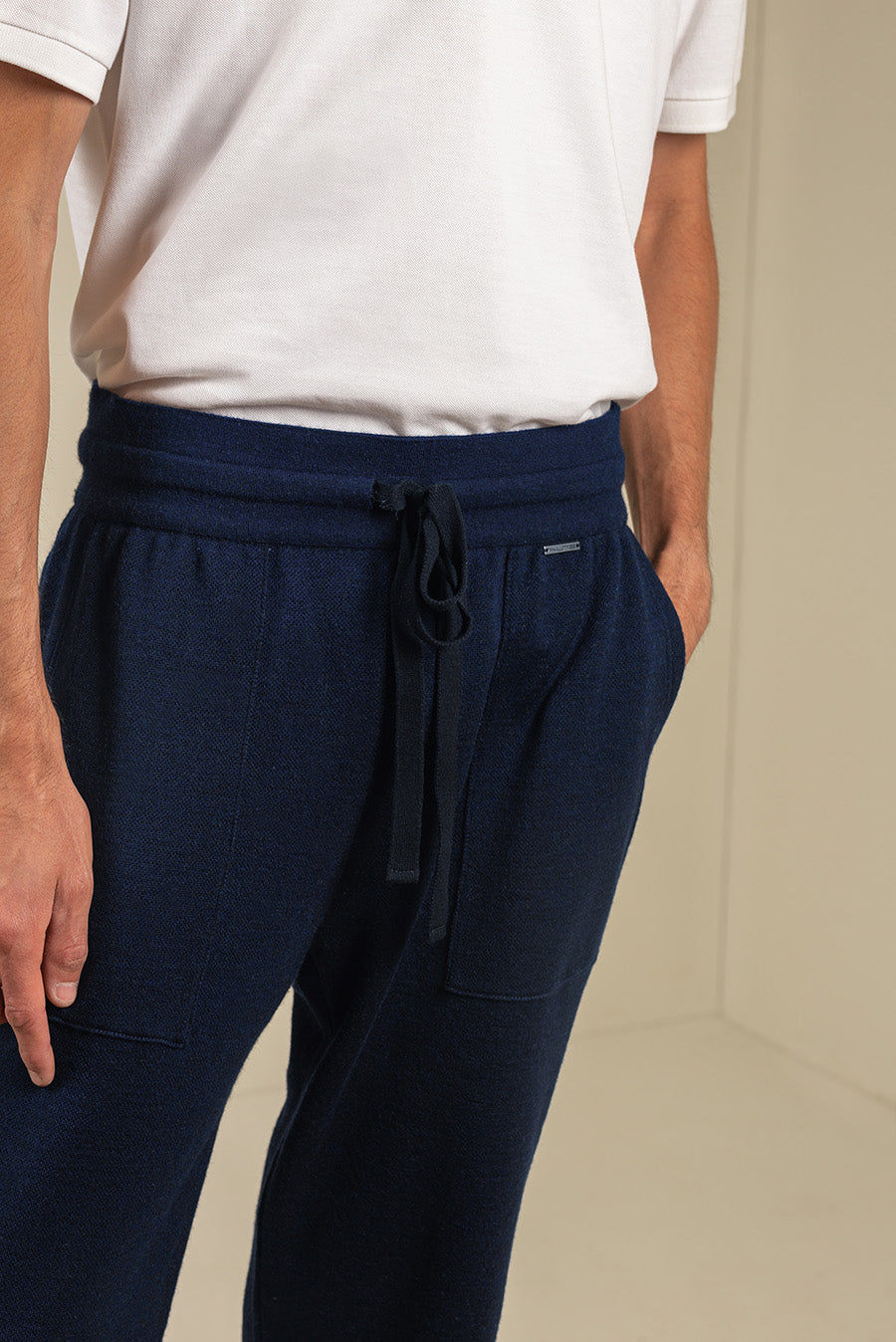 Uomo Pants Cotton & Baby Alpaca Color Golondrina