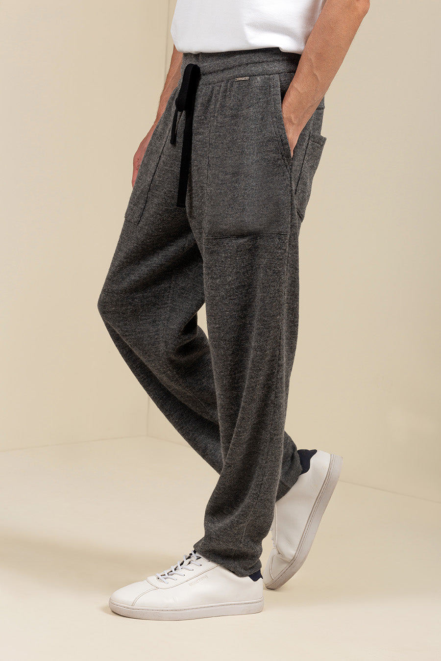 Pantalón Uomo De Algodón & Baby Alpaca Color Tornado