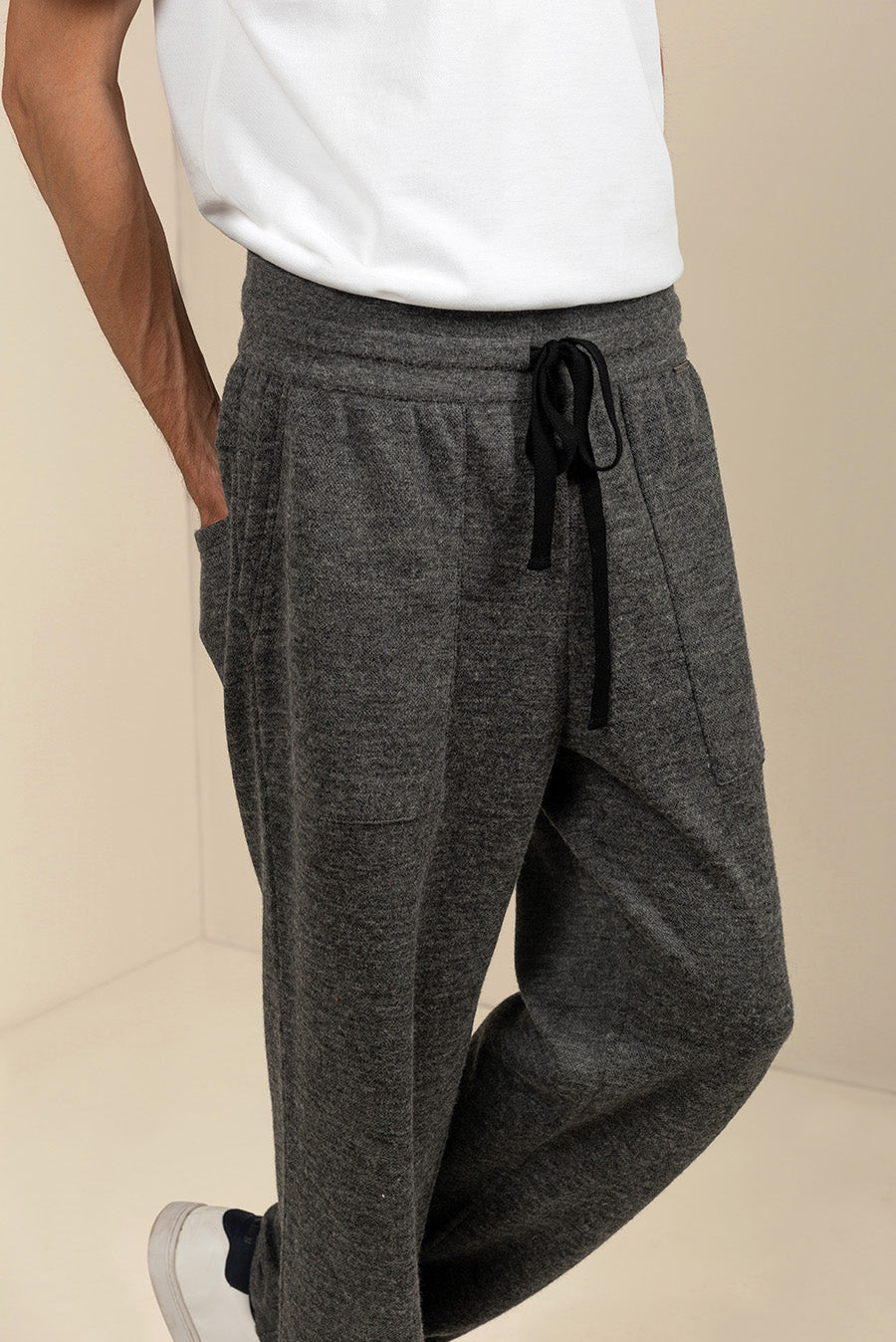 Pantalón Uomo De Algodón & Baby Alpaca Color Tornado