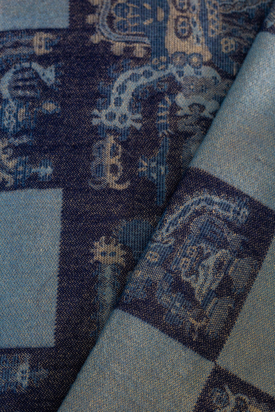 Manta Nazca - 25 De Baby Alpaca Color Azul