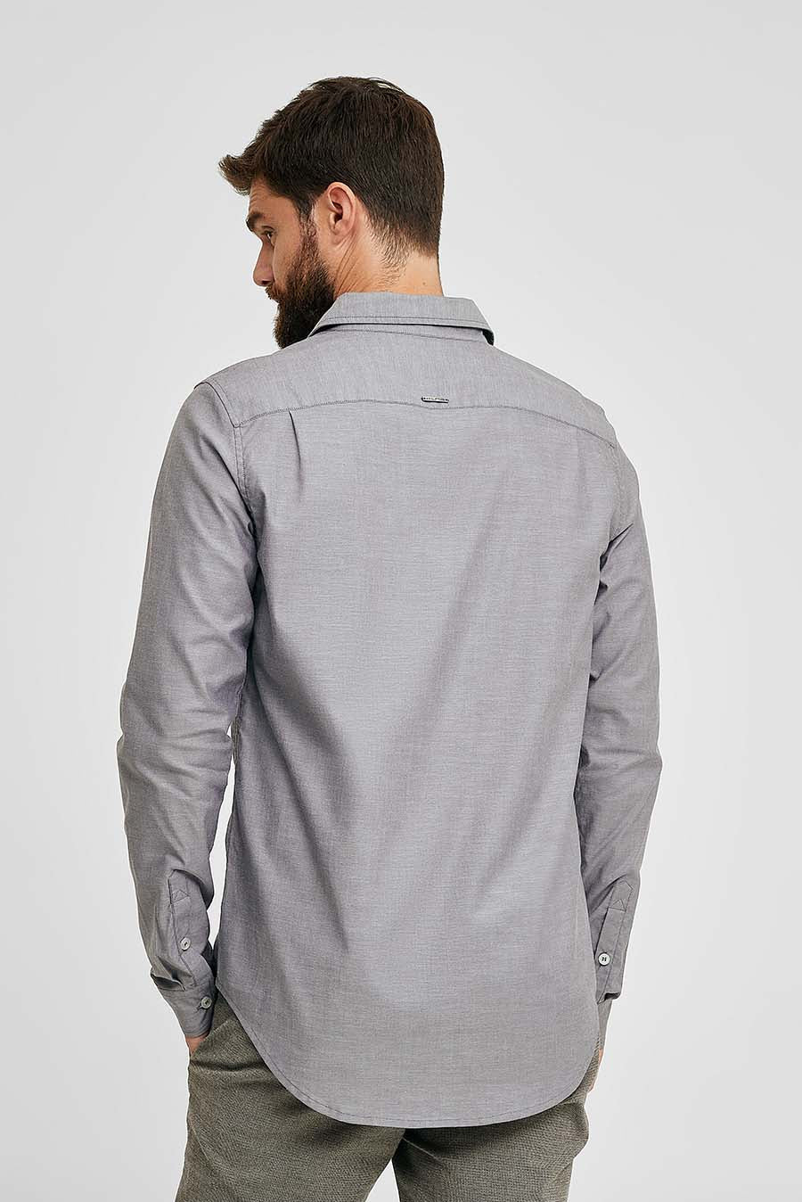 Camiseta de algodón Waldo, color gris