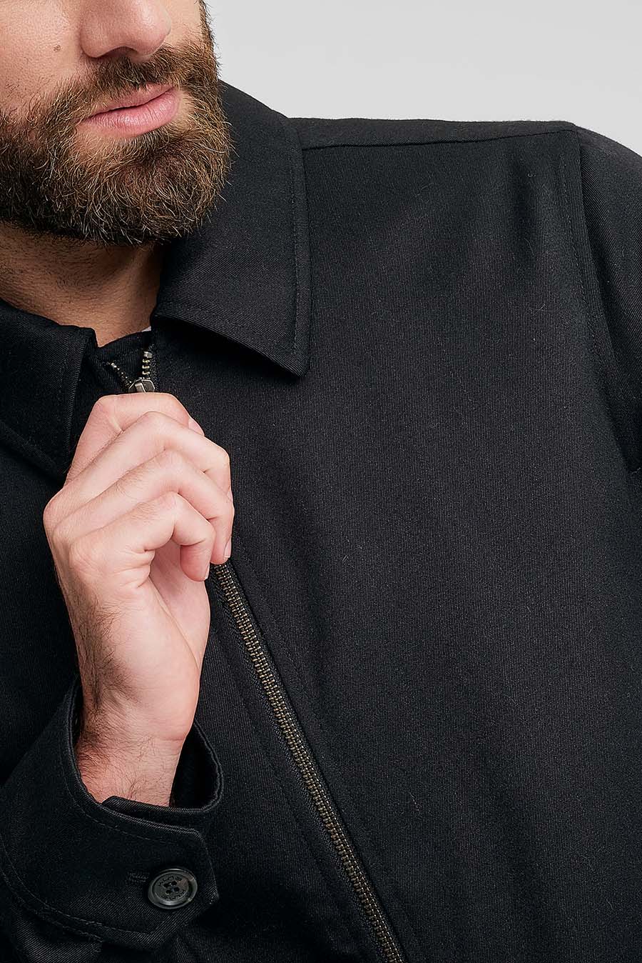 Chaqueta Wallstreet de lana y baby alpaca, color negro