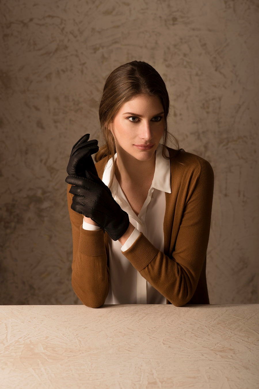Peccary Gloves Cuero Peccary Color Black
